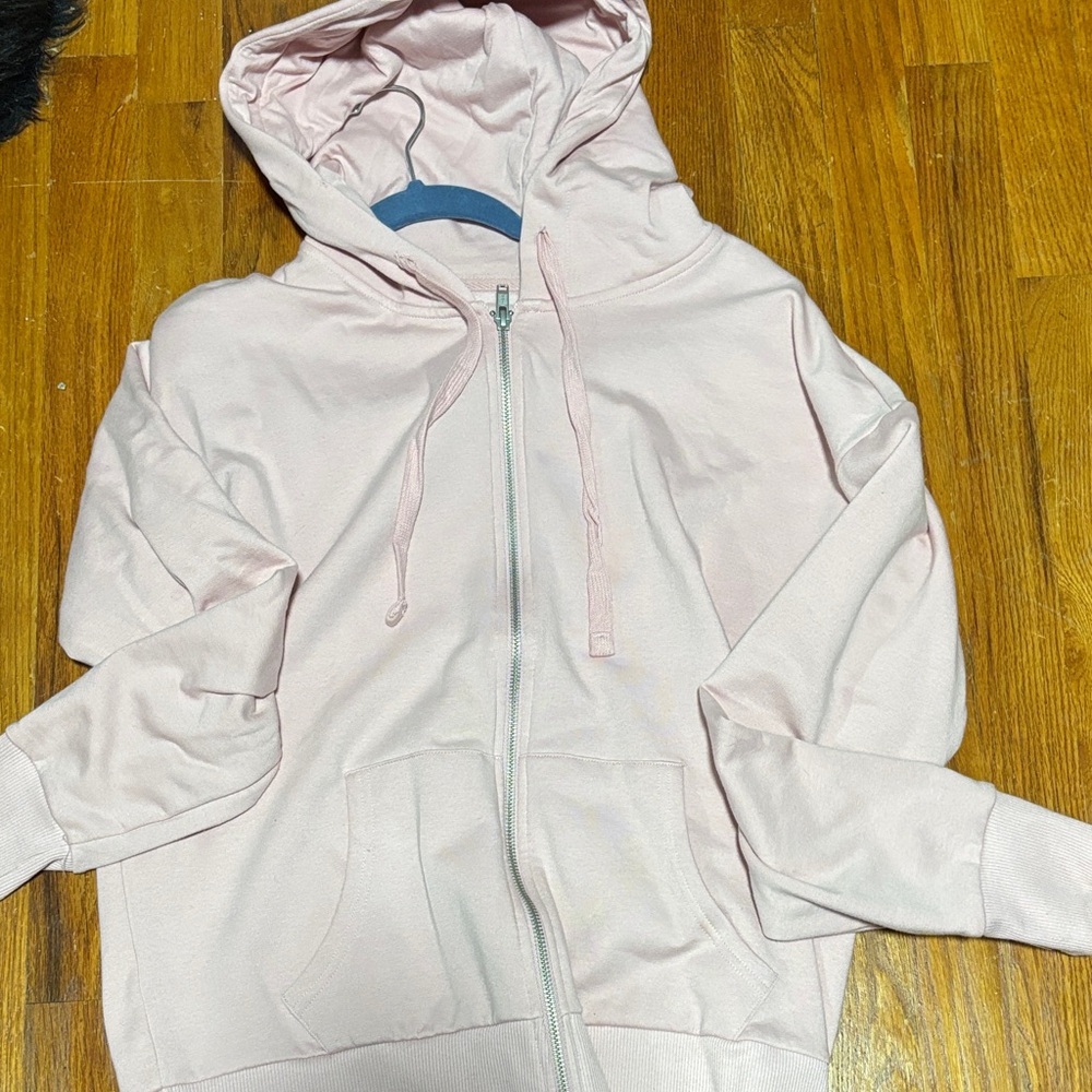Time and Tru Dusty Pink Zipper Hoodie